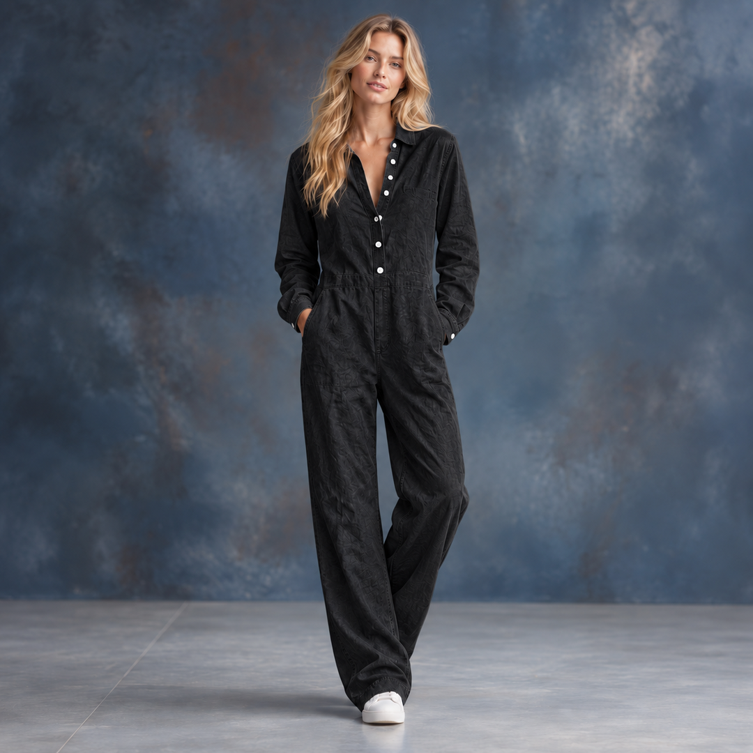 Dames Slim Fit Jumpsuit – Casual voor Dagelijks Gebruik, Met Rits en Elastische Taille