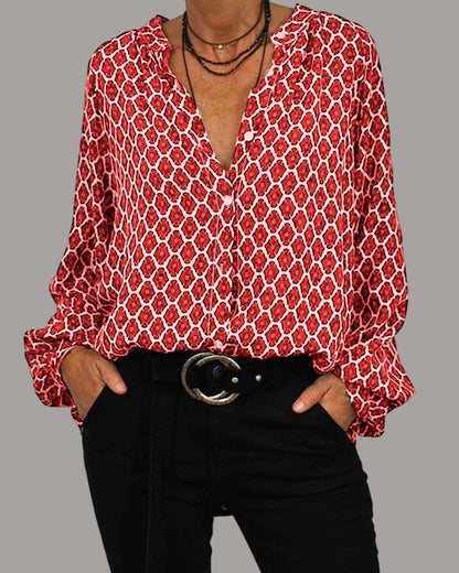 Blouse met lange mouwen