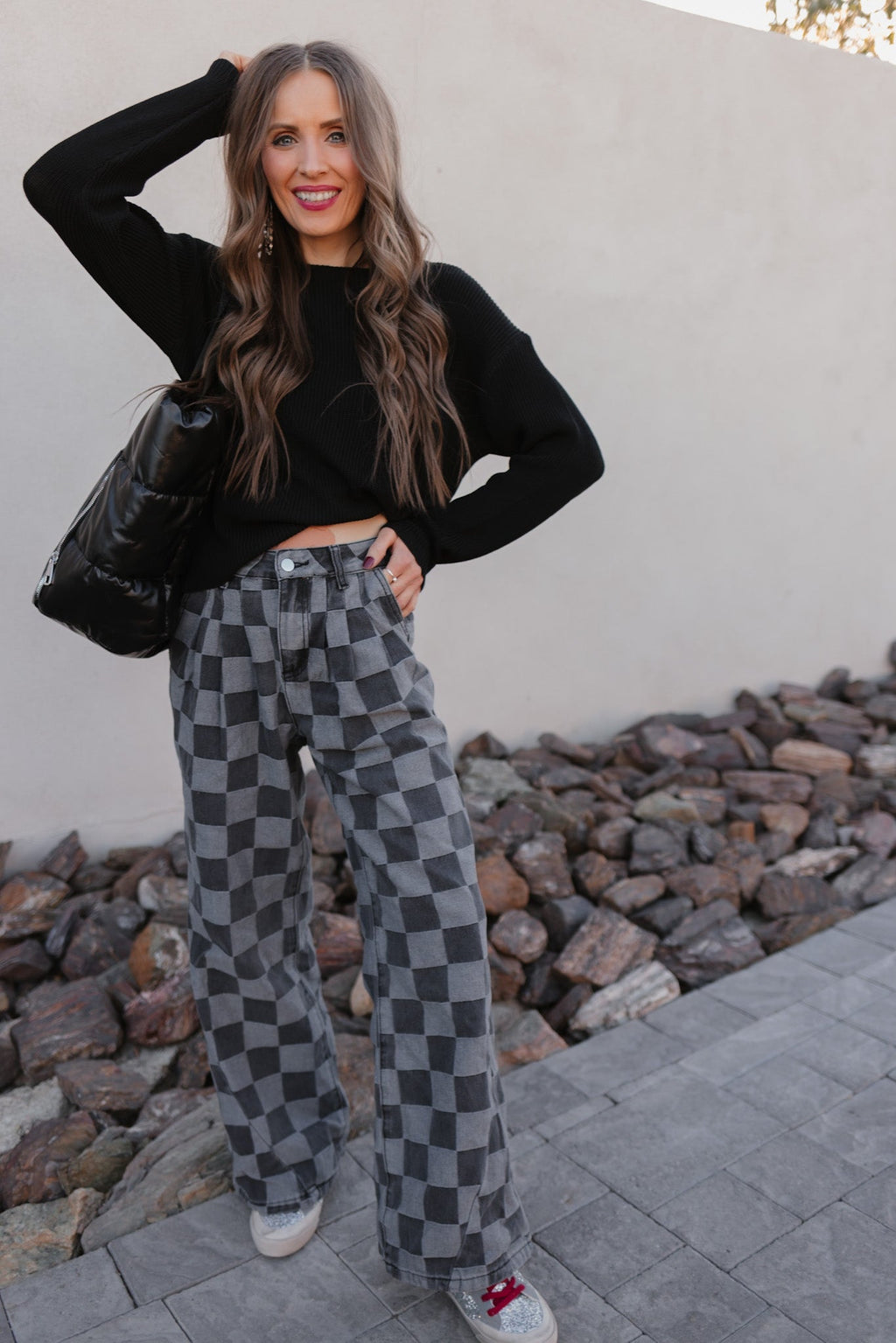 Briar - Hot to Go geruite denim jeans