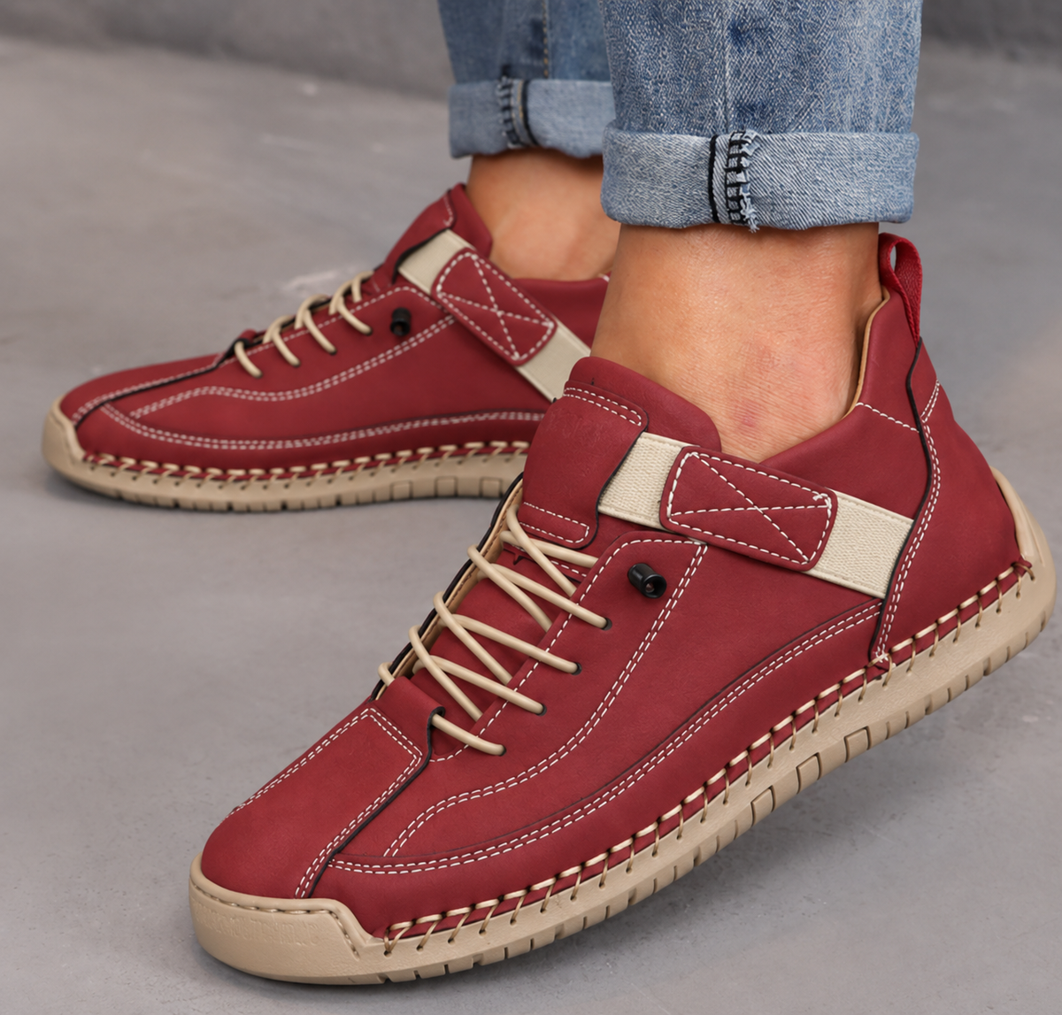 Marley Sneakers | Dames Comfortabele Sneakers Lichtgewicht en Ademend Leer