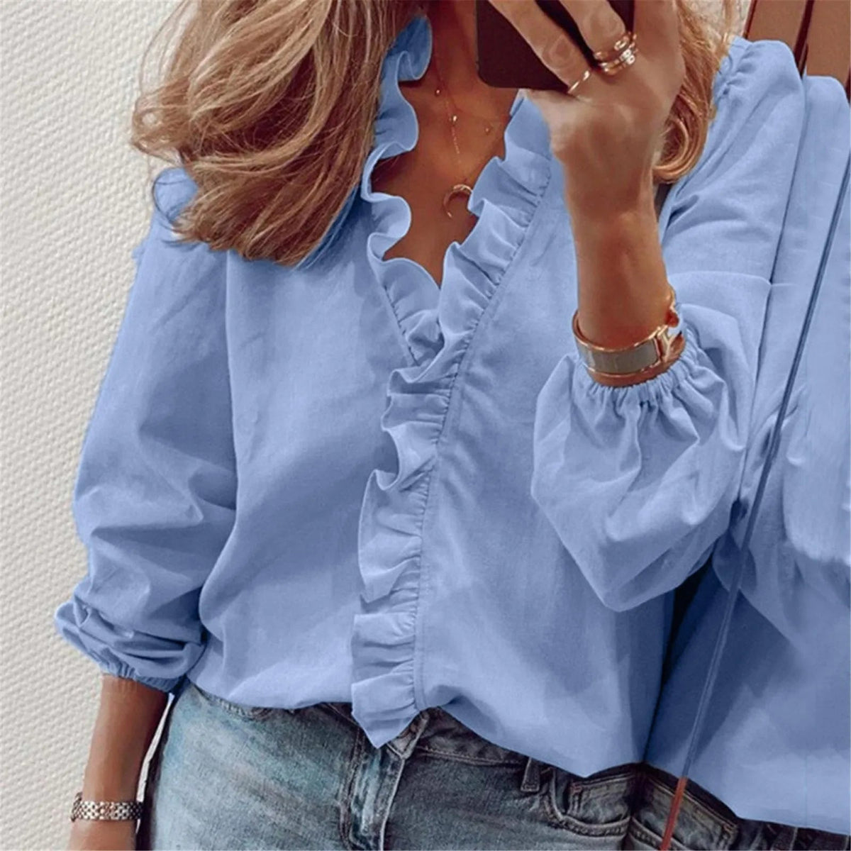 Ciri - Geplooide Blouse