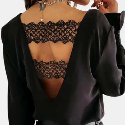 Comfortabel Shirt Met Open Rug