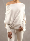 Cristine | Dames trui met batwing mouwen en elegante pasvorm
