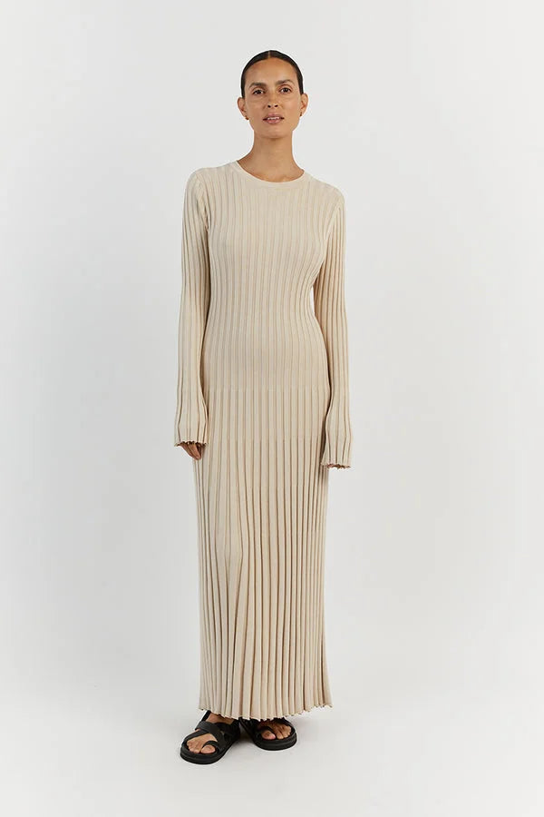 Maria jurk dames | Luxe aansluitende jurk met stretch en flatterende pasvorm