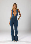 Doressa - Trendy Denim Jumpsuit