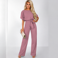 Dames Slim Fit Jumpsuit – Geschikt voor Casual en Werk, Met Rits en Zonder Sluiting