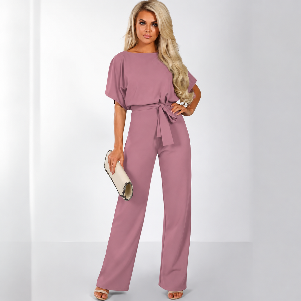 Dames Slim Fit Jumpsuit – Geschikt voor Casual en Werk, Met Rits en Zonder Sluiting