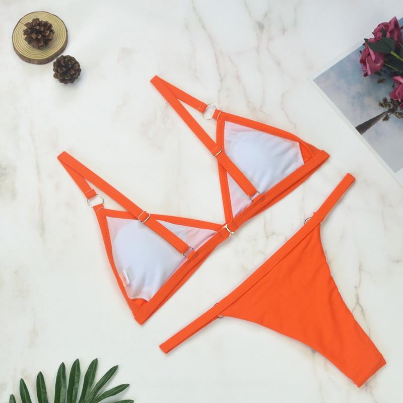 Gerdina | Dames Triangel Bikini Set met Verstelbare Bandjes – Tijdloze Chic