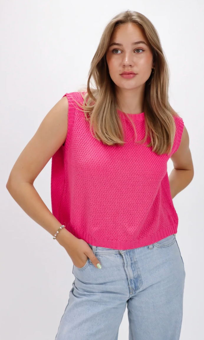Ebony - Trendy Gebreide Top