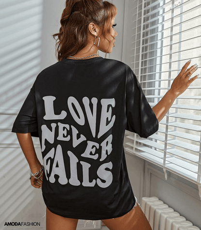 Edeline - Love Never Fails T-Shirt Met Rugprint