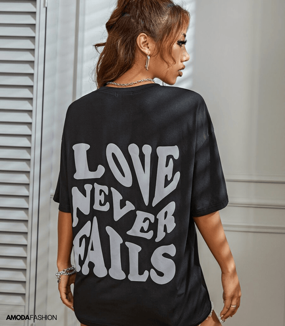 Edeline - Love Never Fails T-Shirt Met Rugprint