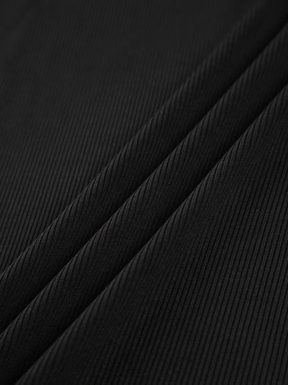 Eleanor - Oblique uitgesneden rib top met lange mouwen
