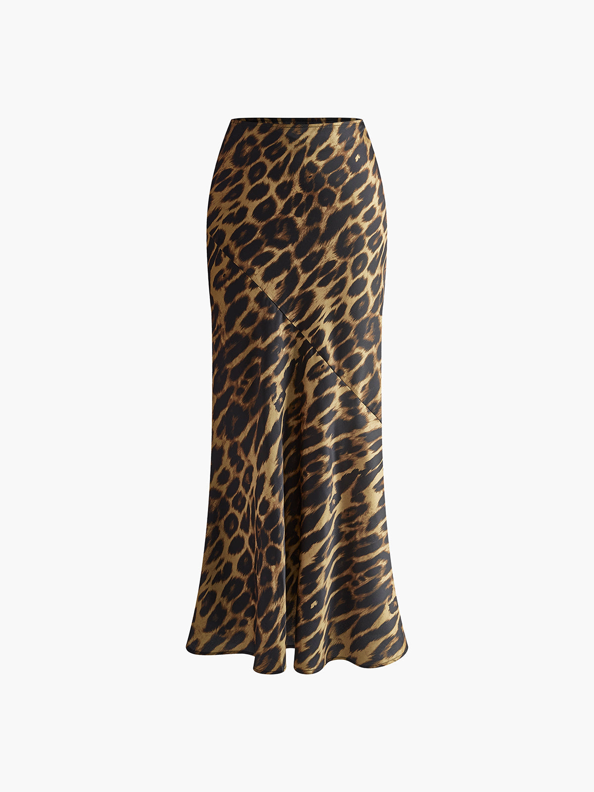 Eliana - Slanke Maxi Rok met Luipaardprint