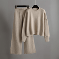 Hella Set | Dames Tweedelige Lounge Set met Trui en Wijde Broek