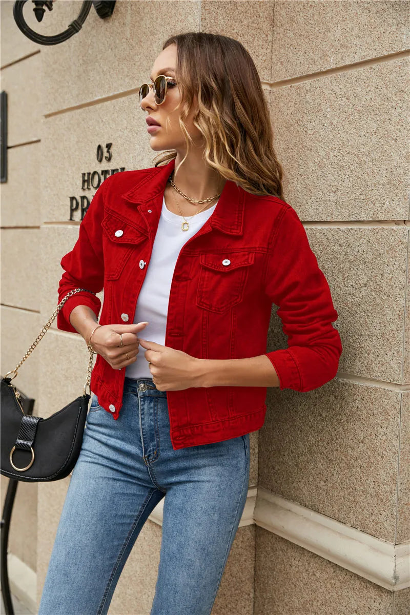 Eva - Kort Denim Jasje