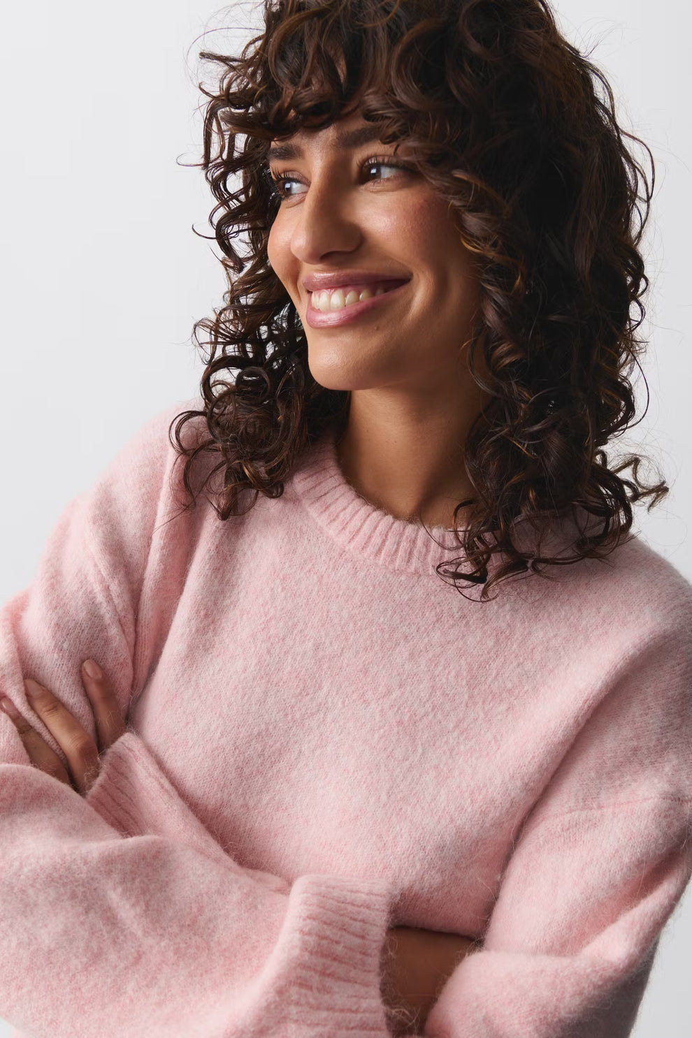 Georgie - Gebreide zachte damestrui | Oversized trui met ronde hals