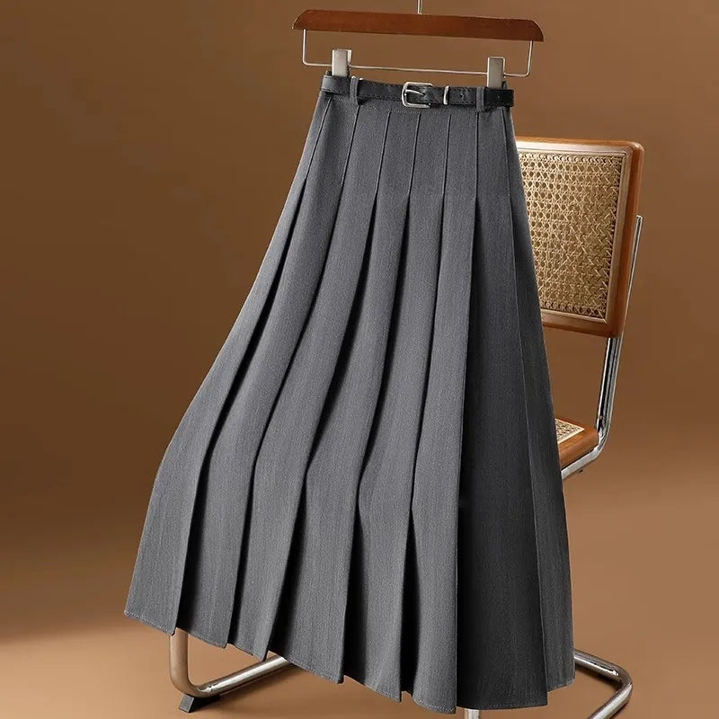 Geplooide midi rok voor dames