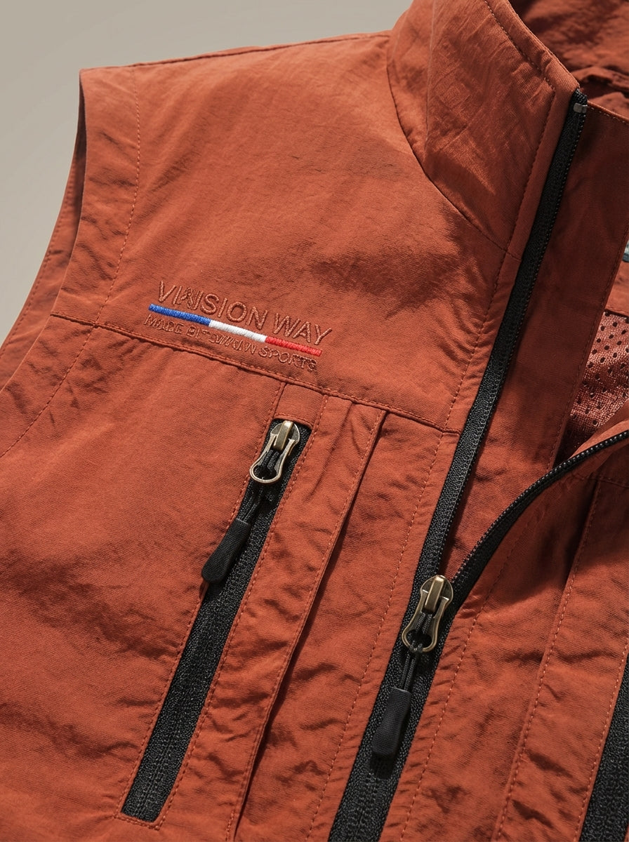Heren Lichtgewicht Bodywarmer – Met Rits en Zakken, Geschikt voor Lente en Herfst