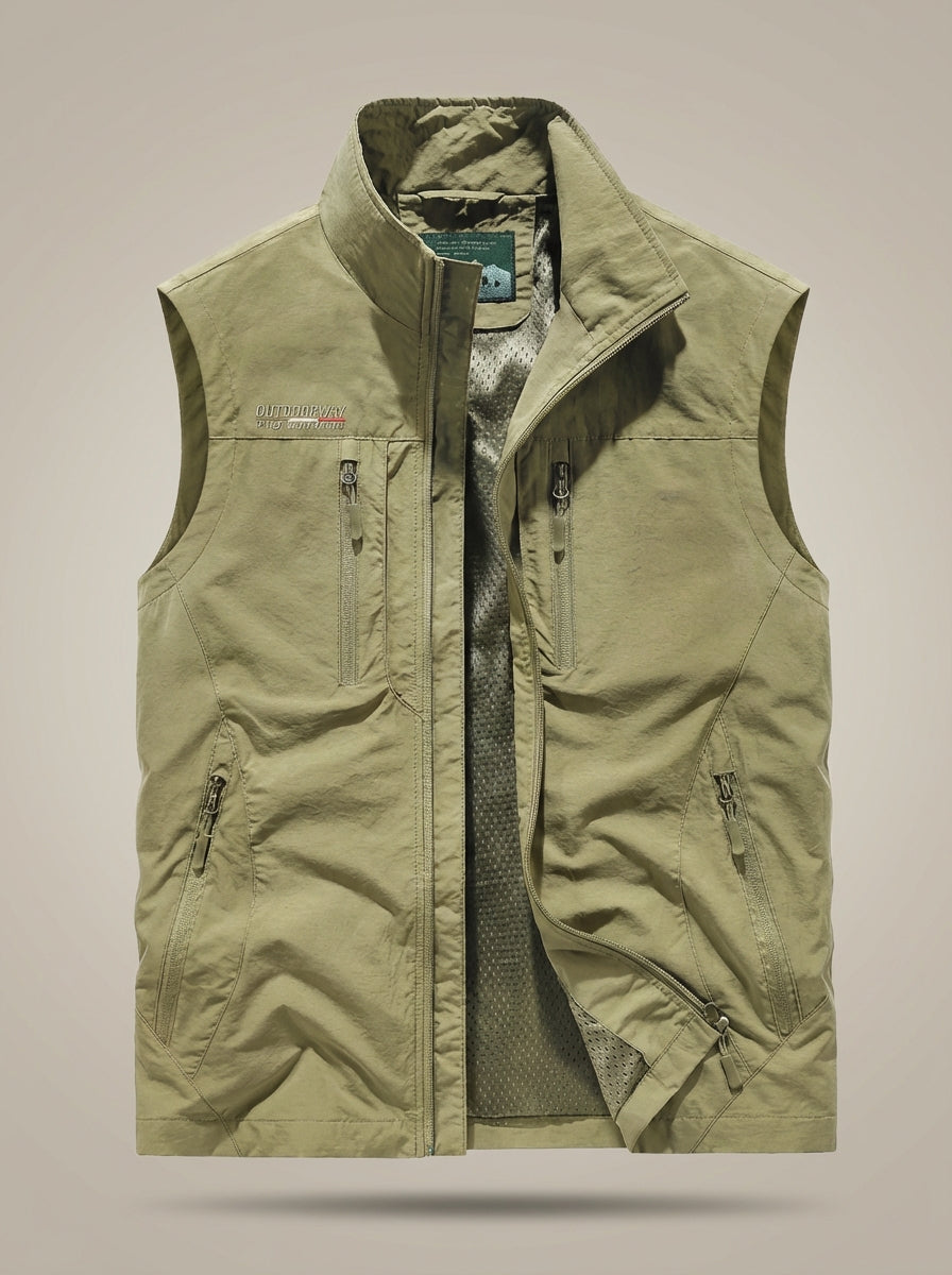 Heren Lichtgewicht Bodywarmer – Met Rits en Zakken, Geschikt voor Lente en Herfst