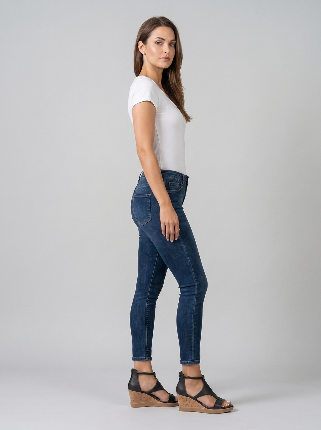 Dames Sleehak Sandalen – Open Teen, Geschikt voor Casual en Zomer Gebruik