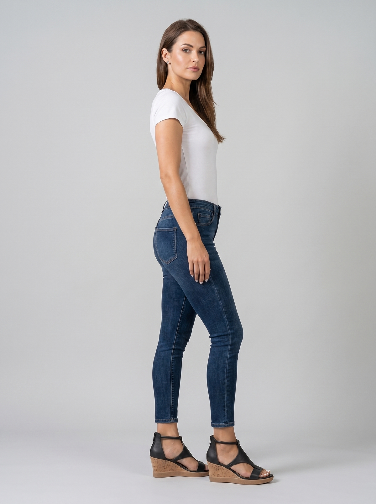Dames Sleehak Sandalen – Open Teen, Geschikt voor Casual en Zomer Gebruik