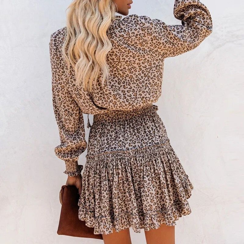 Idella - Luipaardprint Jurk