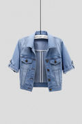 Roosmarijn | Korte Jeansjacke voor dames – stijlvol en ademend denim voor warme dagen