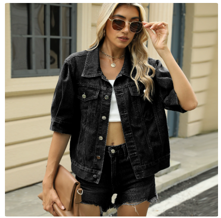 Roosmarijn | Korte Jeansjacke voor dames – stijlvol en ademend denim voor warme dagen