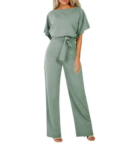 Dames Slim Fit Jumpsuit – Geschikt voor Casual en Werk, Met Rits en Zonder Sluiting