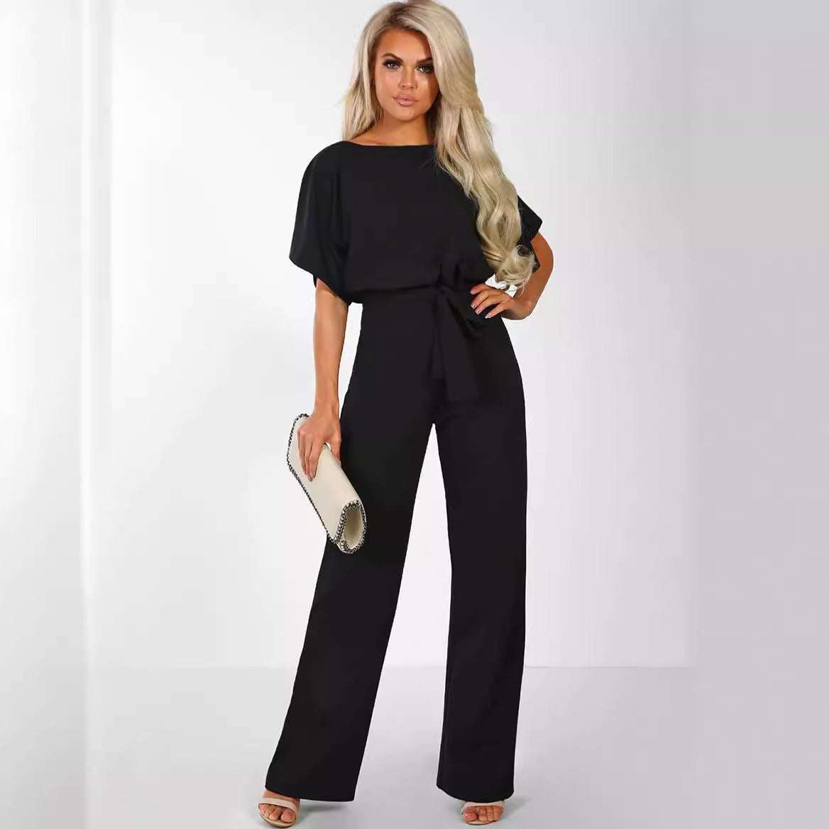 Dames Slim Fit Jumpsuit – Geschikt voor Casual en Werk, Met Rits en Zonder Sluiting