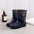 Regenlaarzen | Dames laarzen met antislip zool en waterdicht PVC