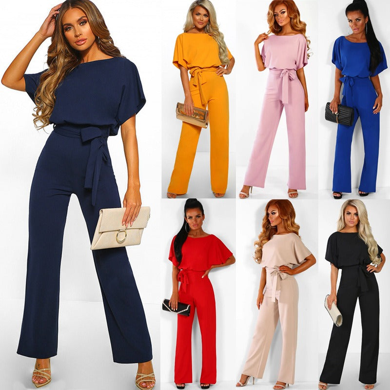 Dames Slim Fit Jumpsuit – Geschikt voor Casual en Werk, Met Rits en Zonder Sluiting