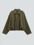 Aïsha oversized suede jacket | Dames jas van luxe suède met vintage flair