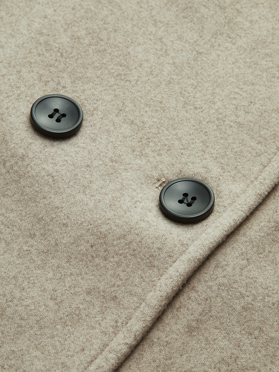 Dames oversized jas met vintage details en casual stijl