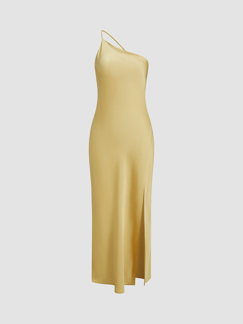 Julessa - Open Back Satin Split Lange Jurk