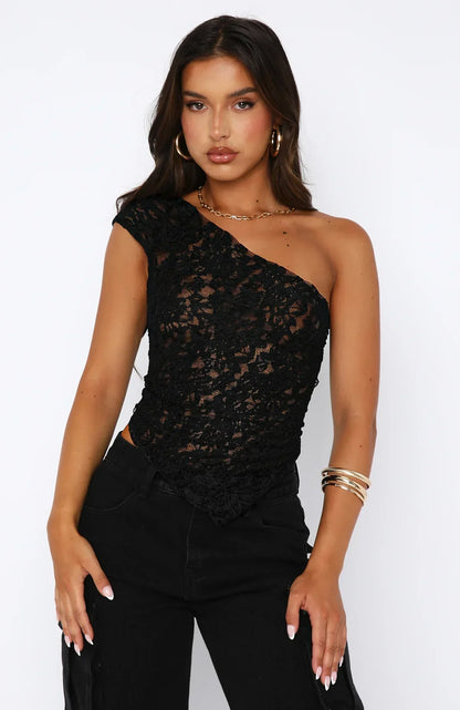 Kanten top | One shoulder