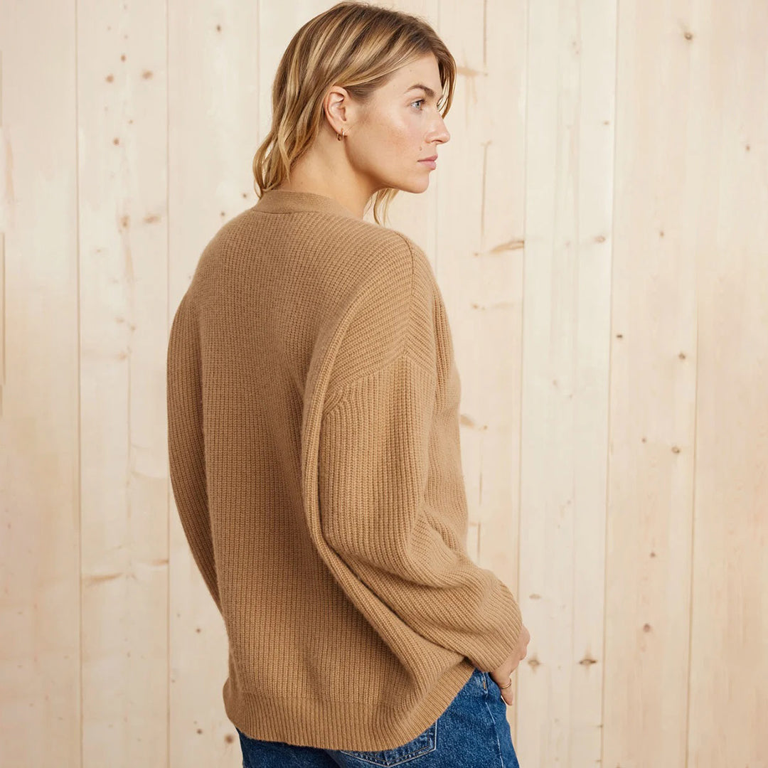 Lacey oversized vest dames | Luxe kasjmier vest met relaxte pasvorm en lichtgewicht comfort