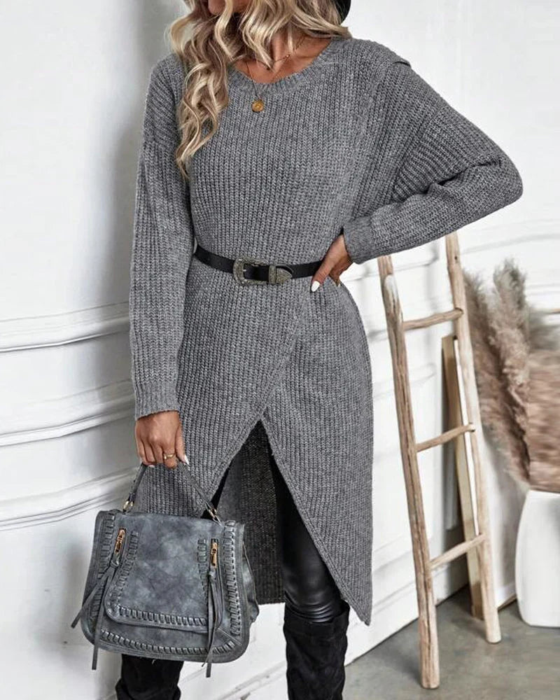 Lange Trui Dames | Warme Oversized Trui met Comfortabele Pasvorm