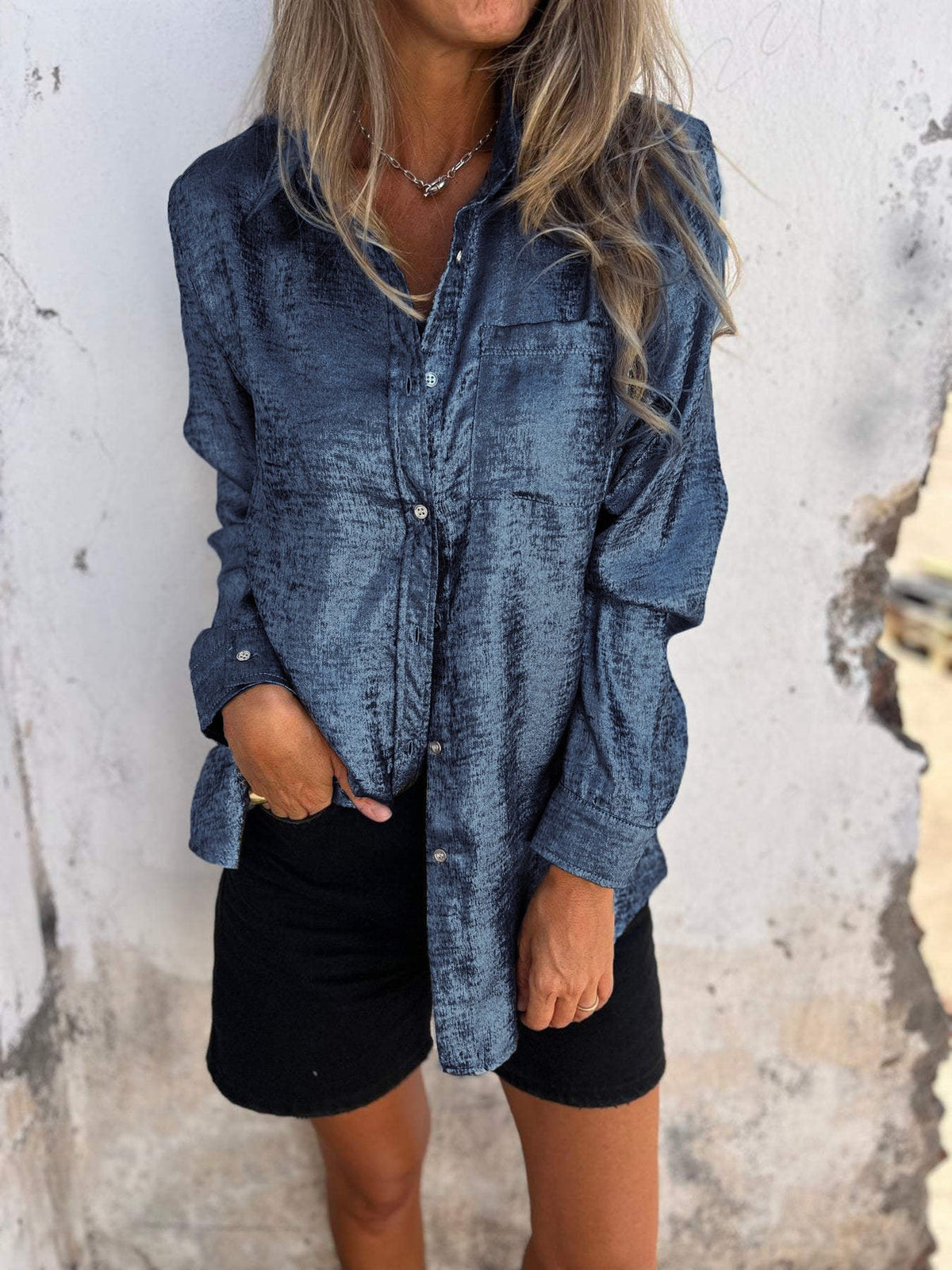 Liv - Metallic Blouse