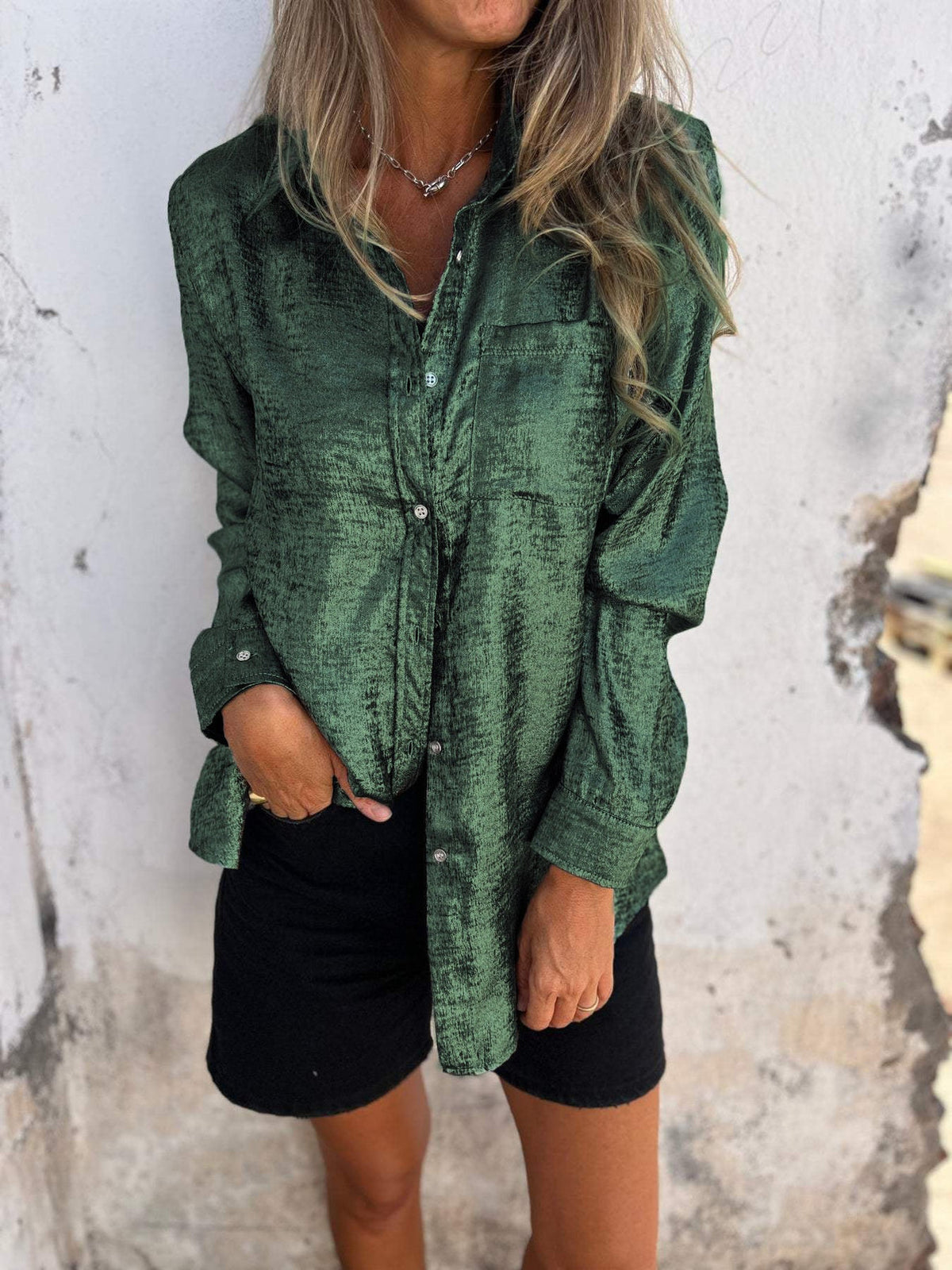 Liv - Metallic Blouse