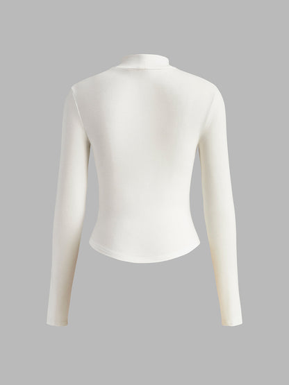 Lucy - Slimfit top met bustier vorm