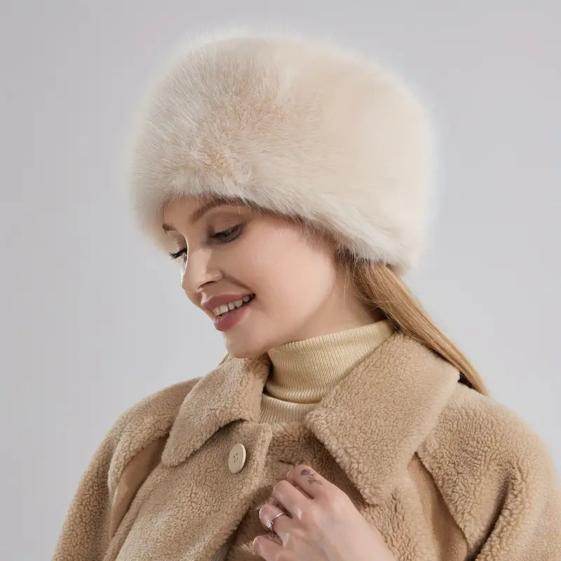 Marigold Muts | Dames wintermuts met fluffy imitatiebont en warme voering