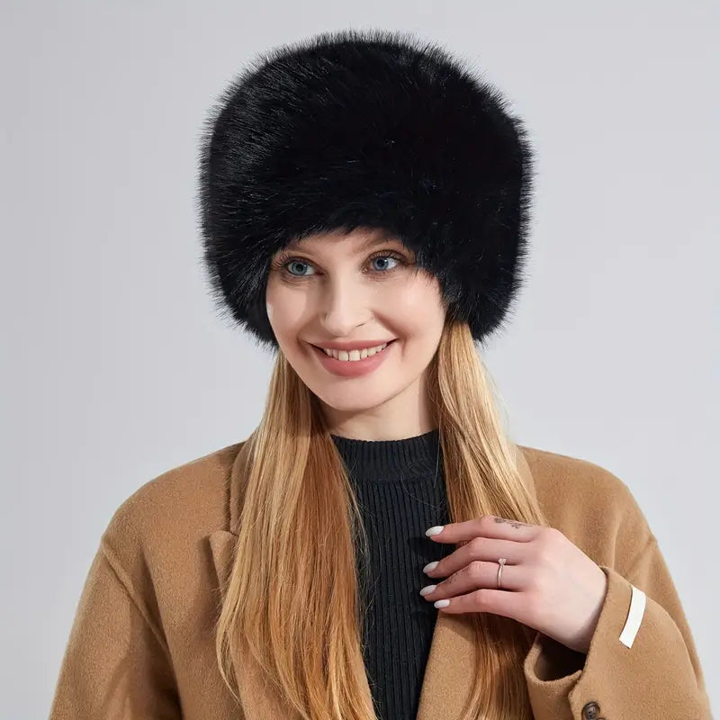 Marigold Muts | Dames wintermuts met fluffy imitatiebont en warme voering