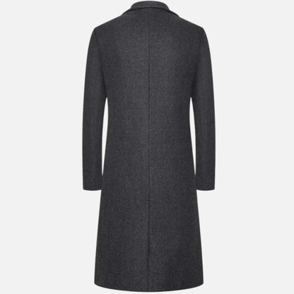 Heren Overjas Kniehoogte - Slim Fit Enkelrijs Model