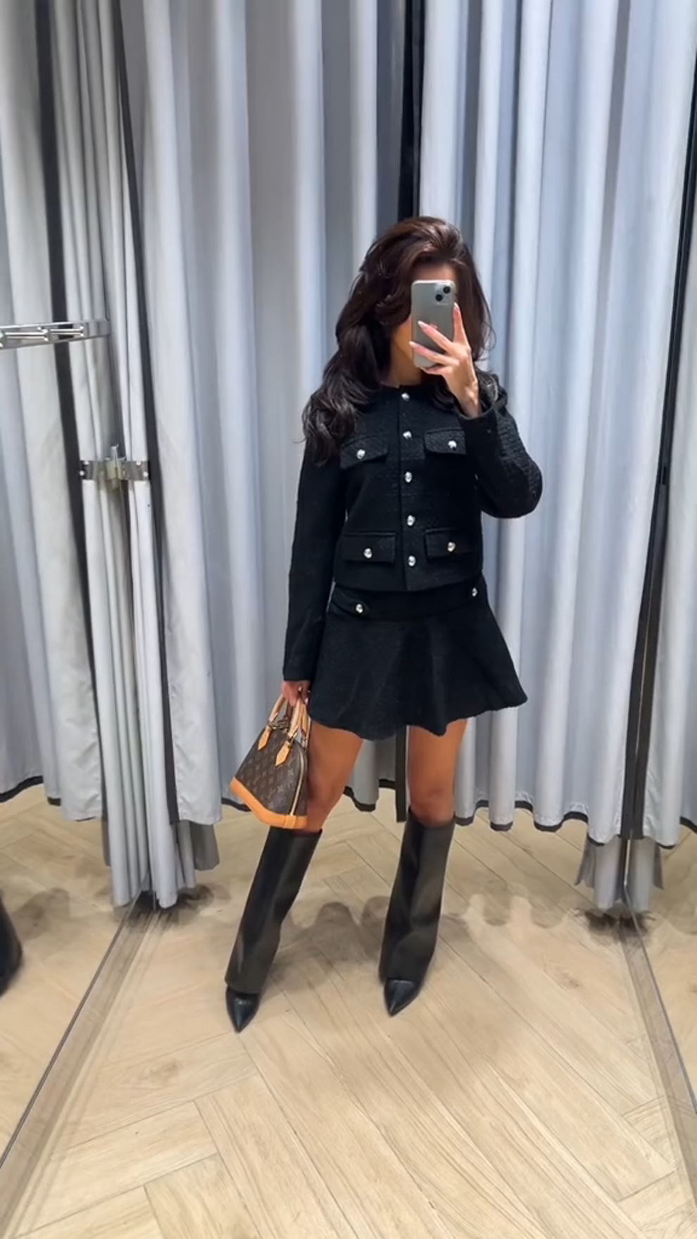 Mirelle Old Money Set | Dames Set met Rok en Top in Luxe Mohairmix