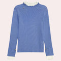 Modieuze blauwe trui voor dames