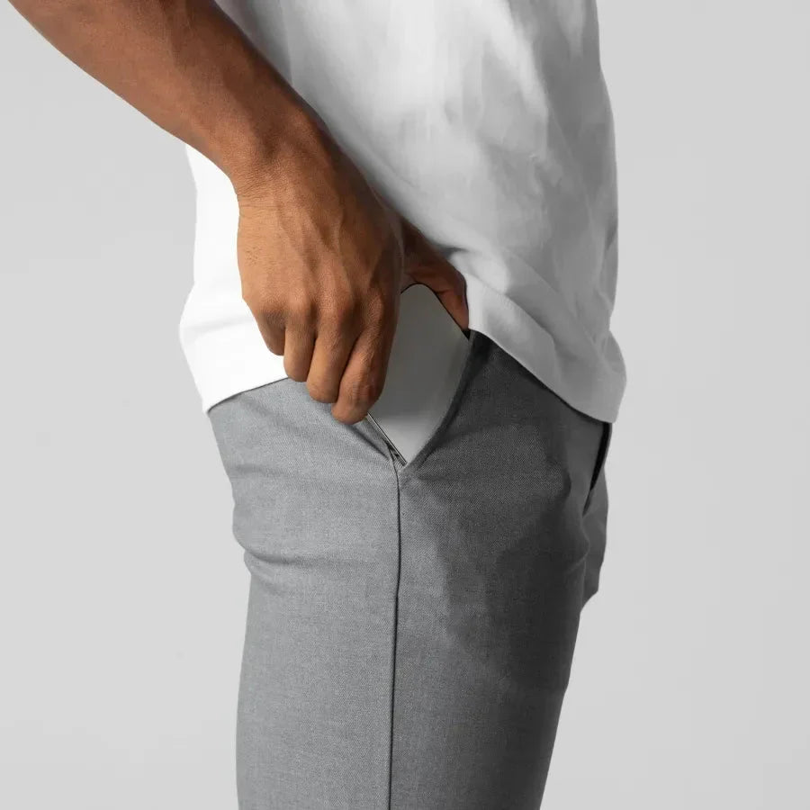 Heren Slim Fit Broek – Casual voor Dagelijks Gebruik, Geschikt voor Lente en Zomer