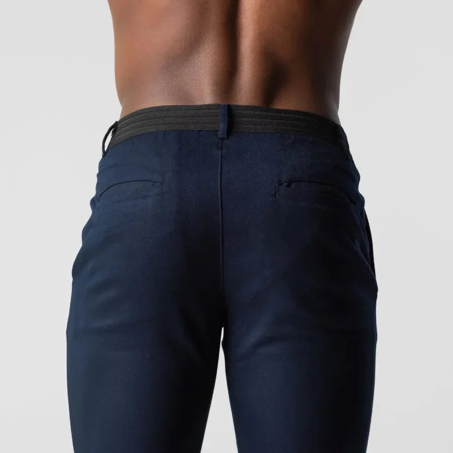 Heren Slim Fit Broek – Casual voor Dagelijks Gebruik, Geschikt voor Lente en Zomer