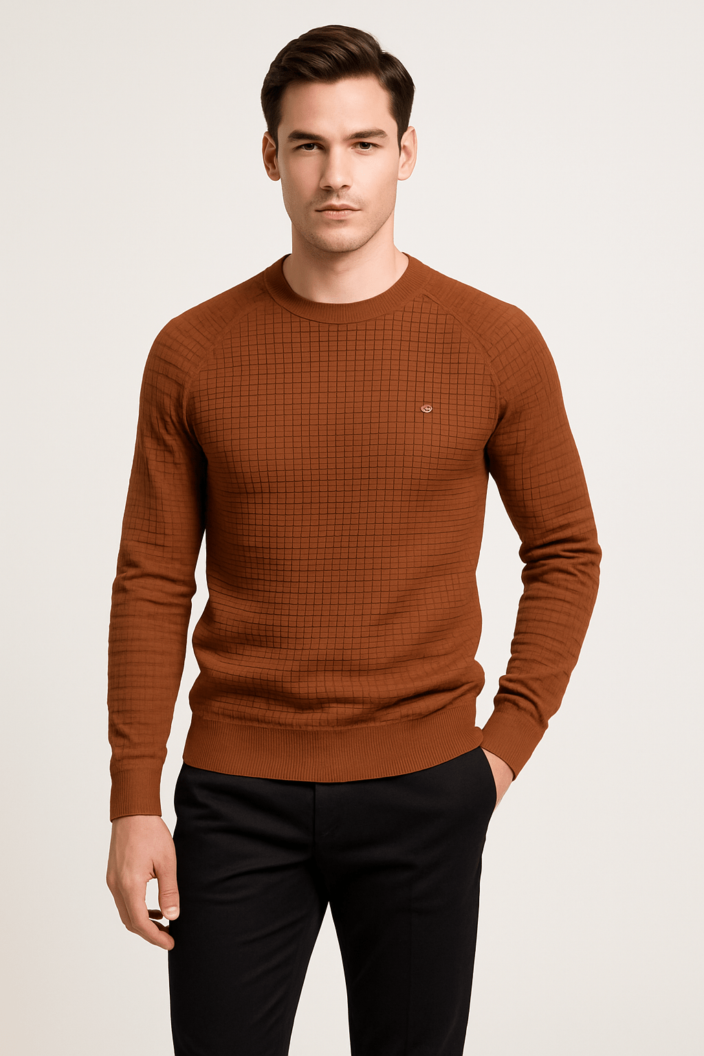 Heren Slim Fit Sweatshirt – Casual voor Dagelijks Gebruik, Met Rits en Lange Mouwen