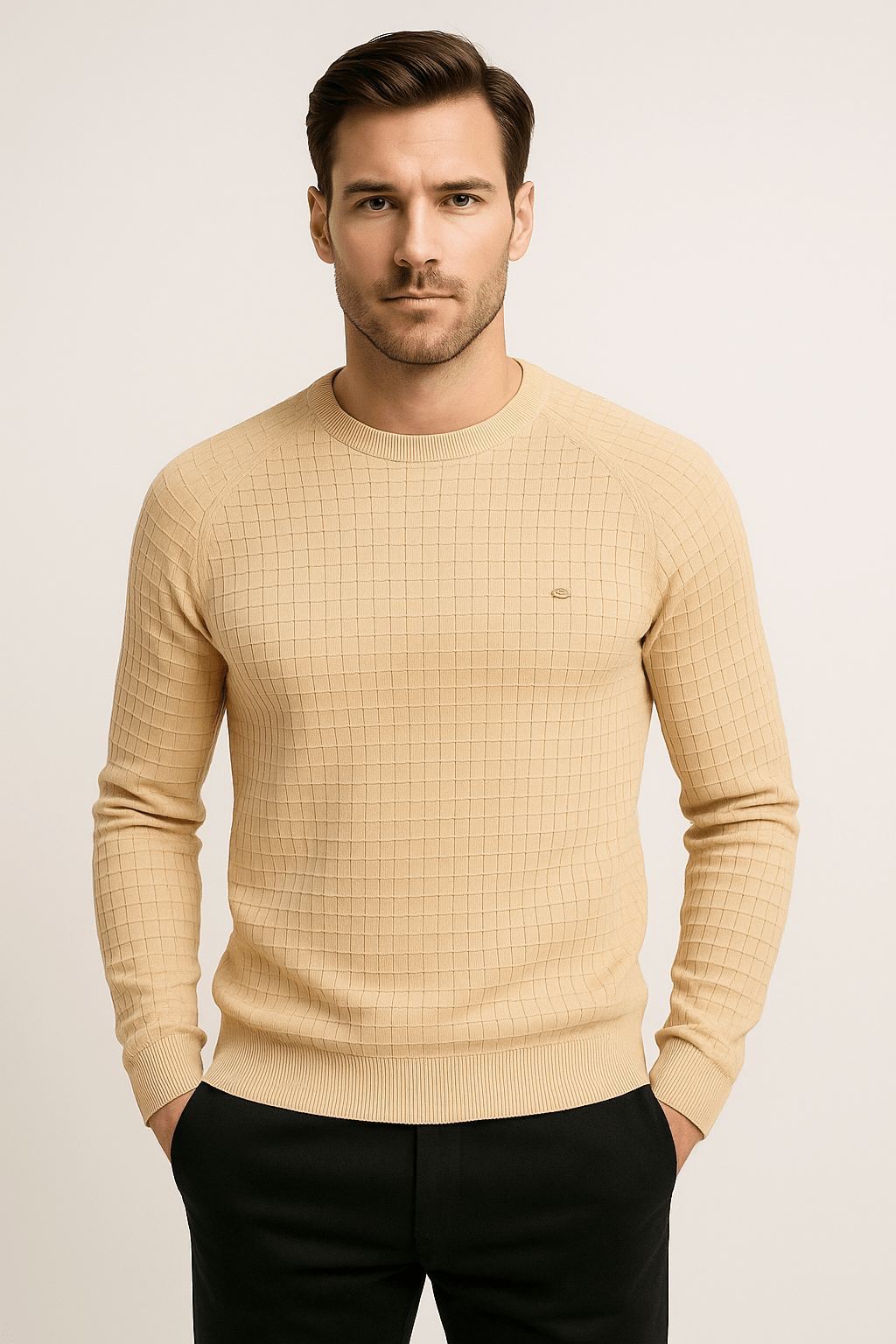 Heren Slim Fit Sweatshirt – Casual voor Dagelijks Gebruik, Met Rits en Lange Mouwen